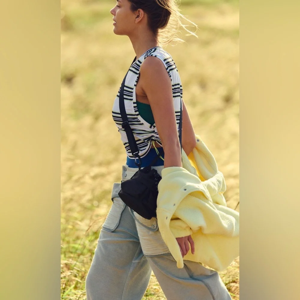 FP MOVEMENT by FREE PEOPLE Tempo Sport Mode Printed Muscle Tee TOP - Picture 5 of 6